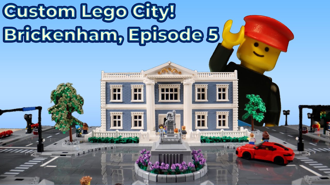 Adding a Roundabout and a Museum to My Custom Lego City | Brickenham, Episode 5