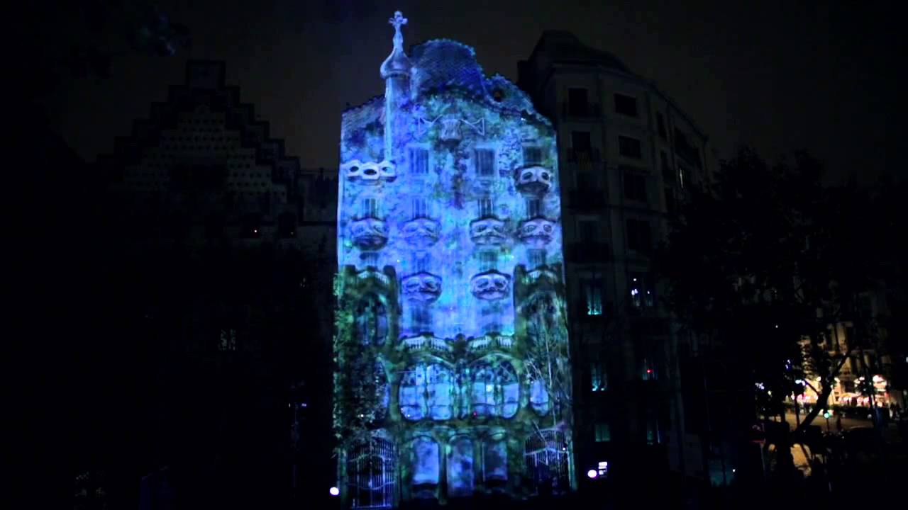 El despertar de la Casa Batlló (Gaudí). Mapping Barcelona