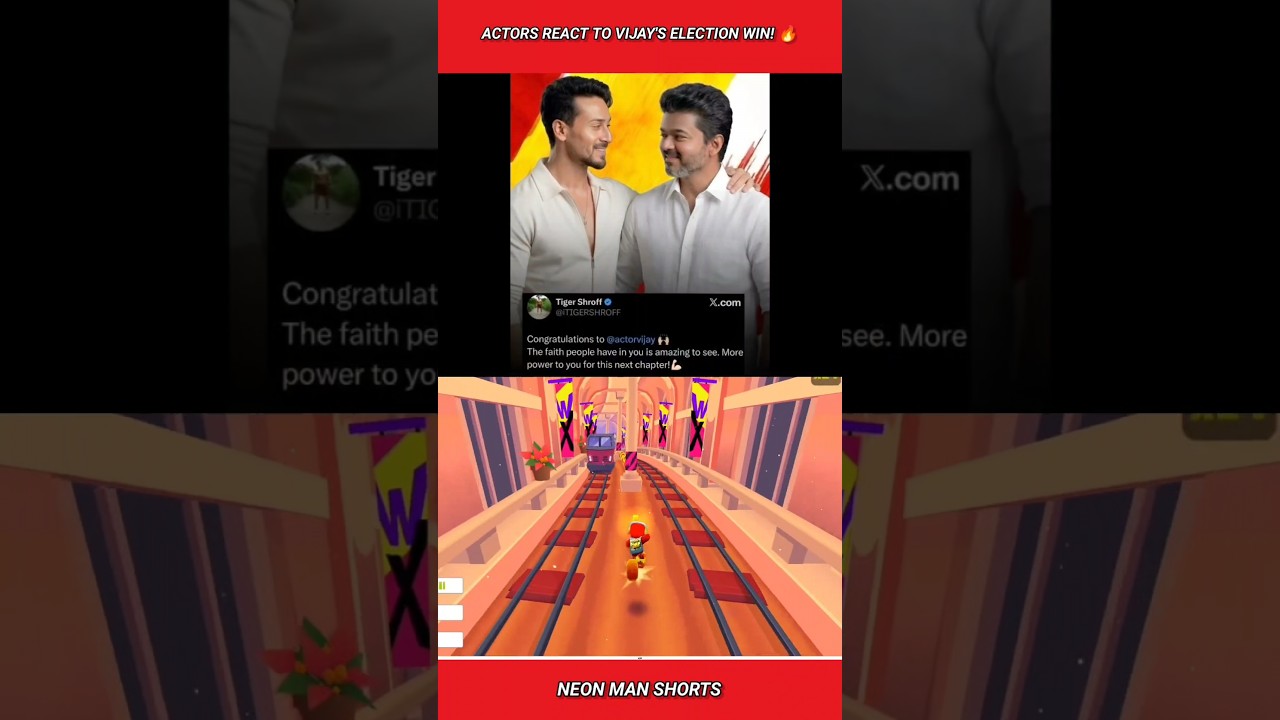 Actors React to Vijay's Election Win! 🔥 #shorts