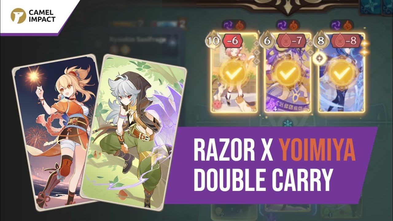 Razor × Yoimiya Broken??? | Double Carry - Genius Invocation TCG