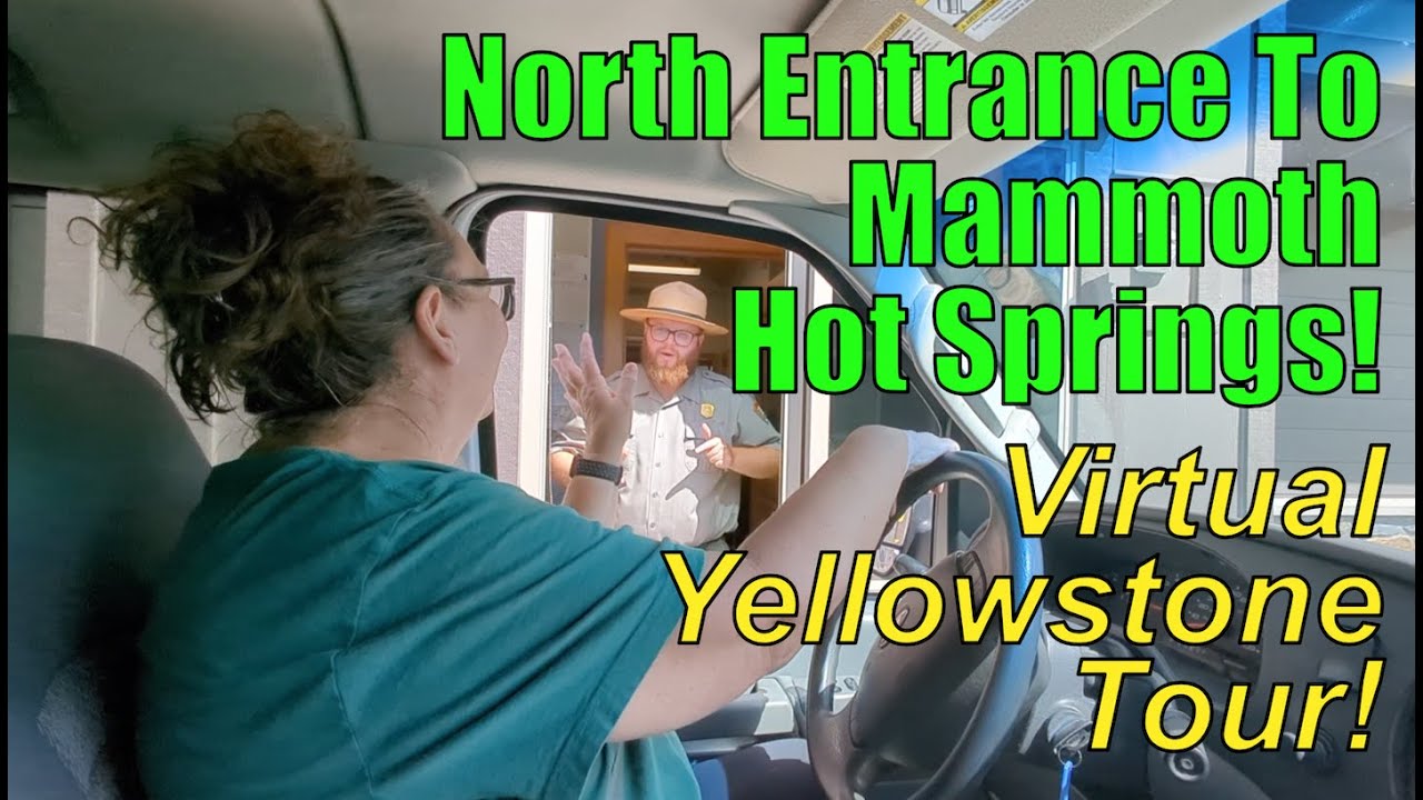 Yellowstone's North Entrance To Mammoth Hot Springs! New Road! yellowstone-tour.com #yellowstone