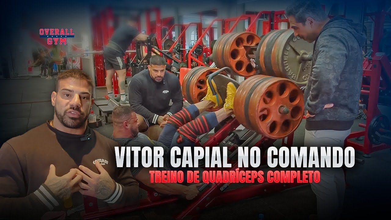 TREINO DE QUADRÍCEPS PESADO | Vitor Capial propôs um exercício diferente