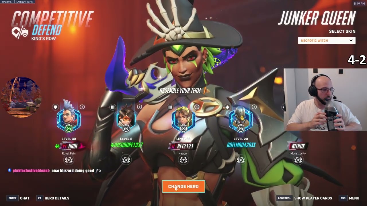 HADI JUNKER QUEEN GAMEPLAY OVERWATCH 2 SEASON 18