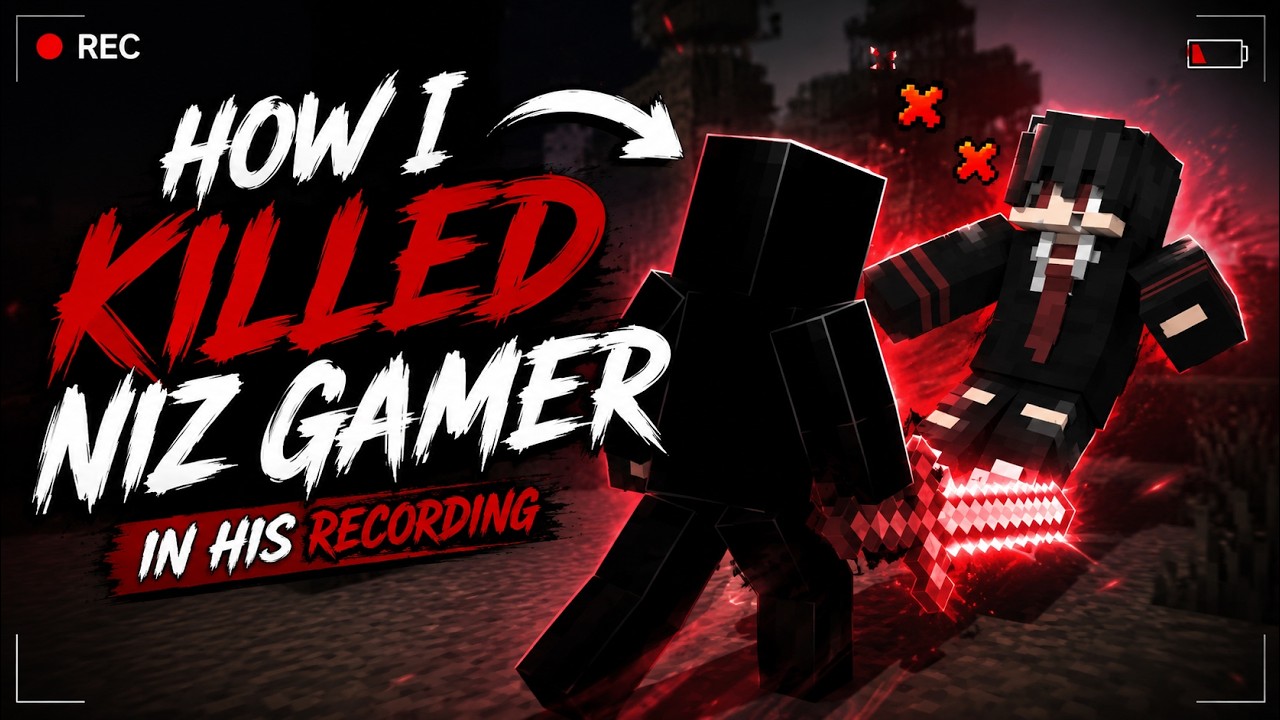 How I killed Nizgamer in his recording 💀😨  | Minecraft @NizGamer @LozoYTT #minecraft#vedio
