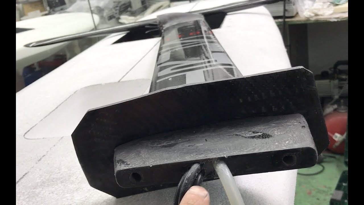 PART 5 ELECTRIC HYDROFOIL, PROTOTYPE 2 OPEN PROP carbon fiber parts wires, water pump silicone tube