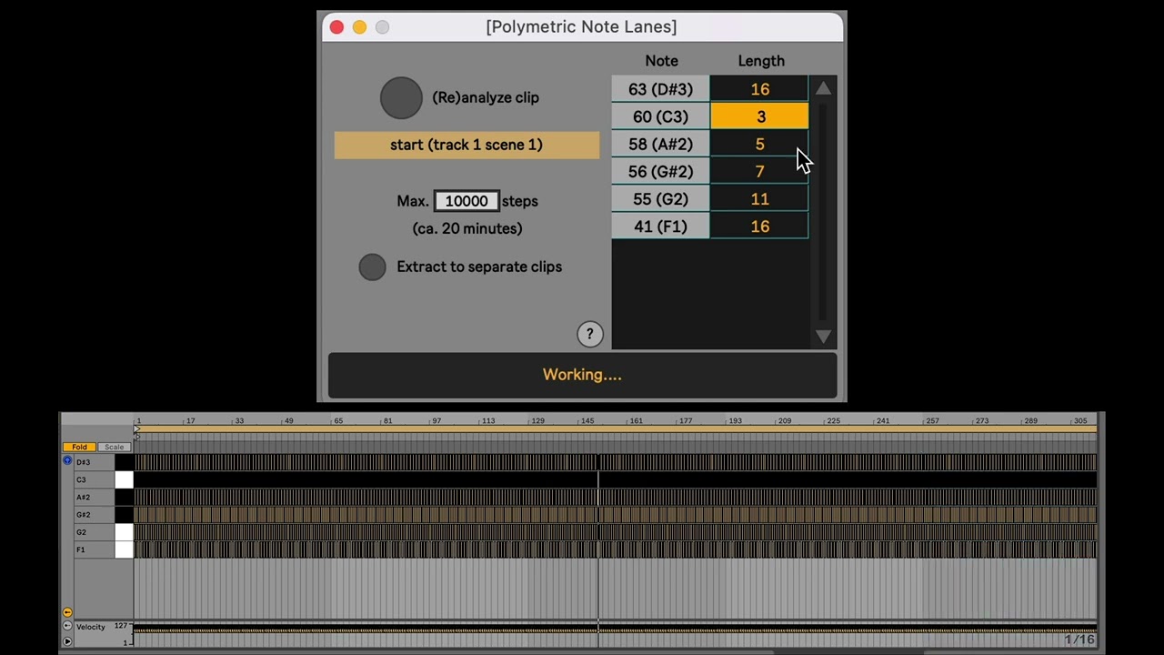 Polymetric Note Lanes - give each note lane an independently adjustable length