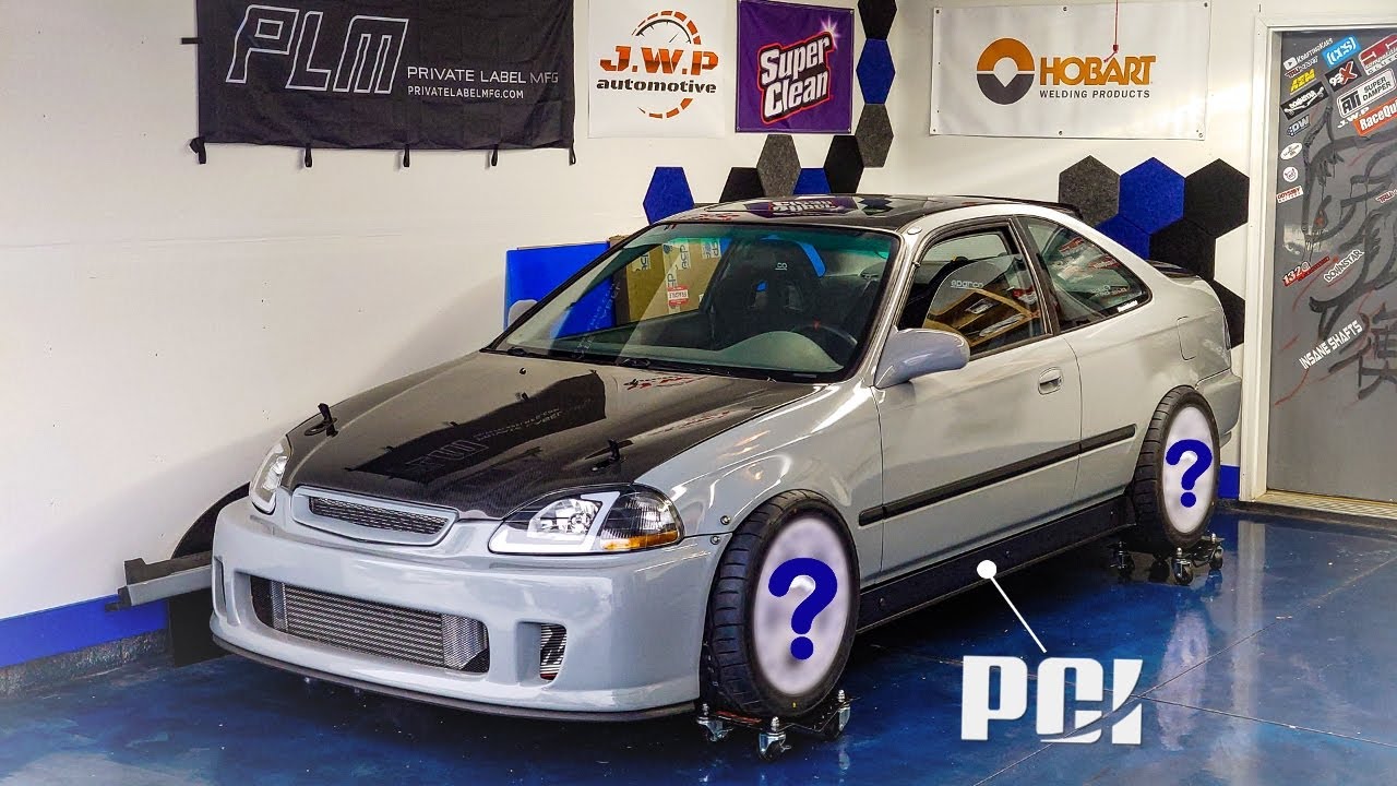 Диски мечты и боковые обвесы PCI!!! Широкофюзеляжный Civic Coupe, часть 1