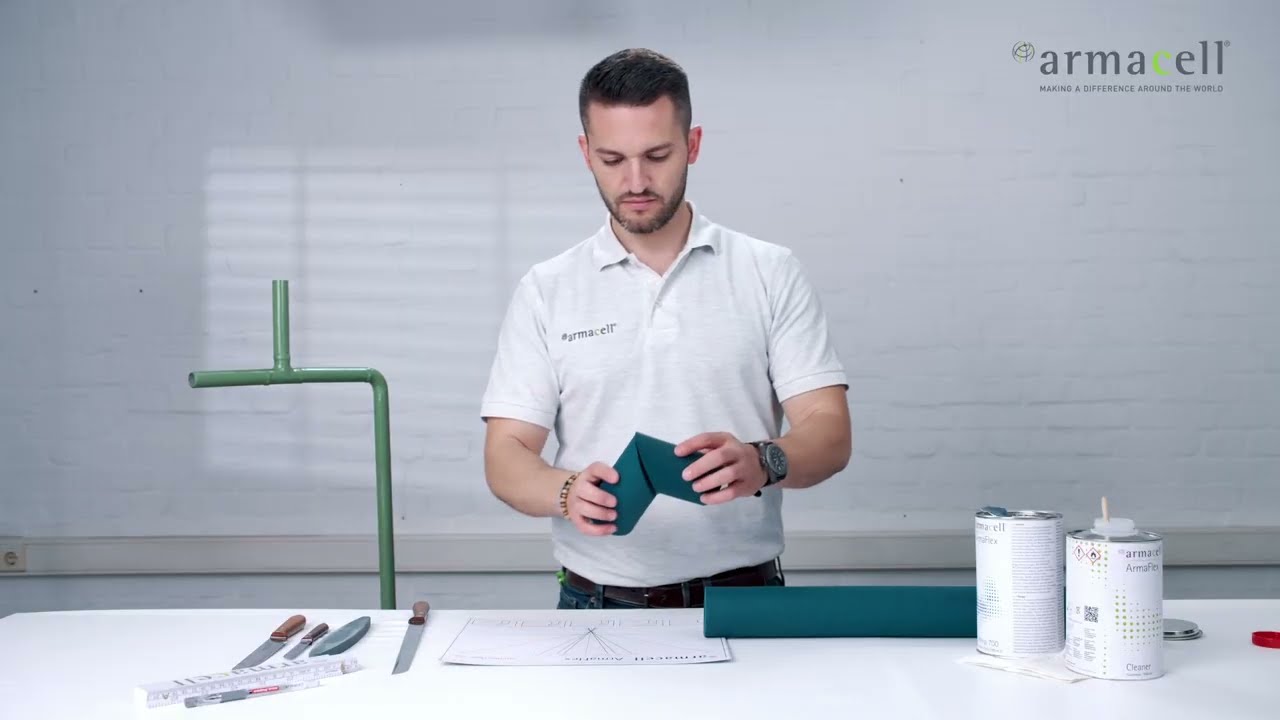 ArmaFlex&reg; Application Tips: How to create 90&deg; Bend by using ArmaFlex Cutting Template?