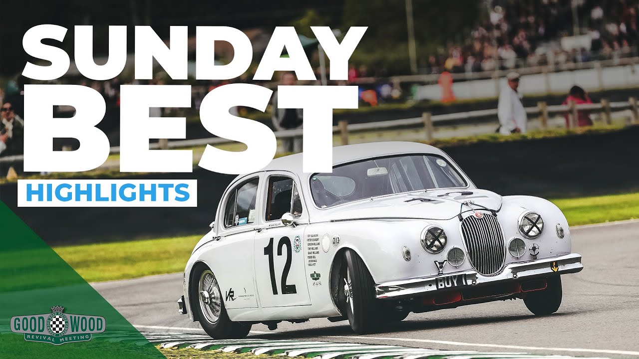 2021 Goodwood Revival Sunday Highlights | RAC TT, F1 battles in the rain, pre-war drifting