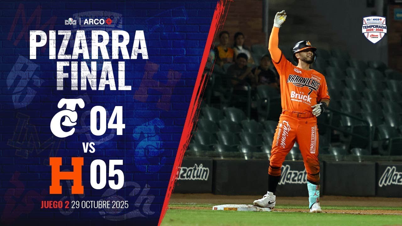 RESUMEN: Tomateros de Culiacán vs Naranjeros de Hermosillo | 29 de octubre de 2025
