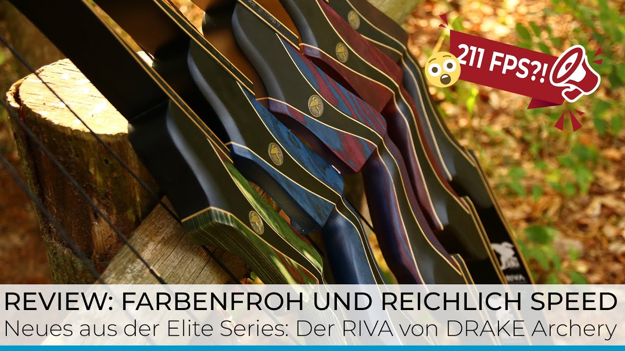 Review: Der Recurve RIVA Elite von Drake Archery sorgt für farbenfrohen Speed von 211fps!