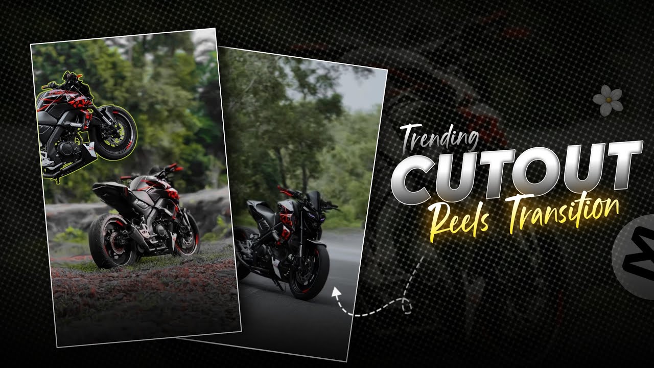 Instagram Trending CUTOUT Transition Reels Tutorial in Capcut | Biker Reels Editing | Full Tutorial