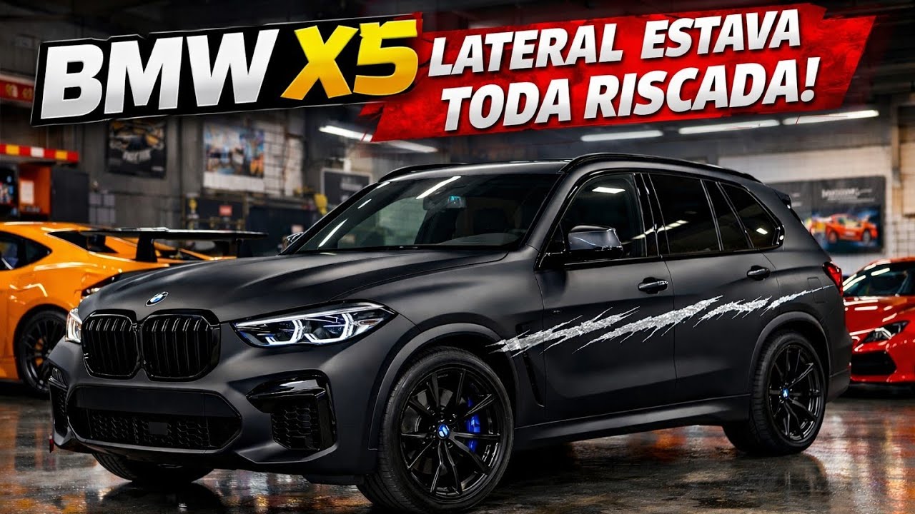 Olha o Que Aconteceu com Essa BMW X5… Um Risco na Lateral Inteira!