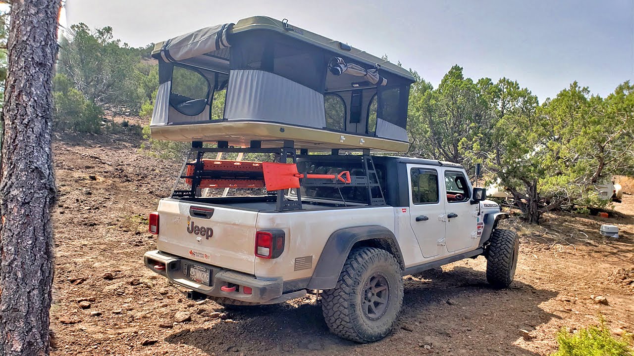 CAN I LIVE FULL TIME OUT OF A ROOFTOP TENT?! Jeep Gladiator Truck Camper SHAKE DOWN RUN!