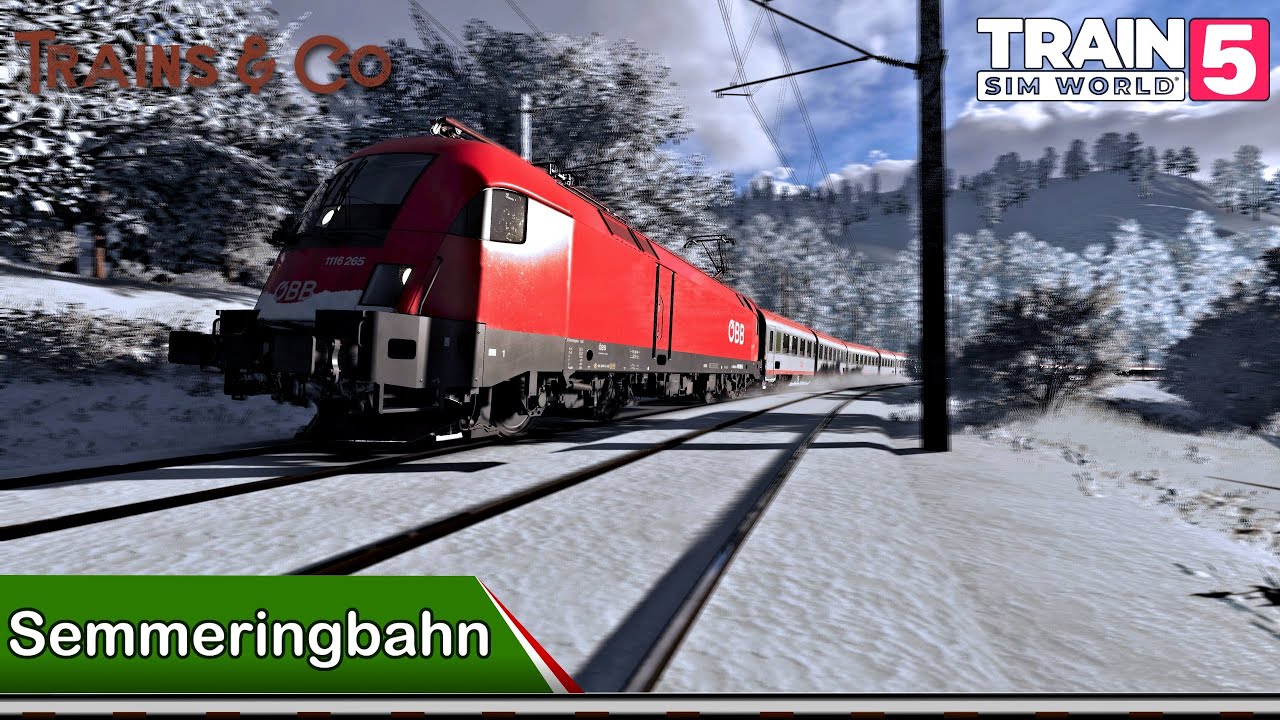 Il Semmeringbahn in inverno-autunno - parte 1 (Train Sim World 5 ITA)