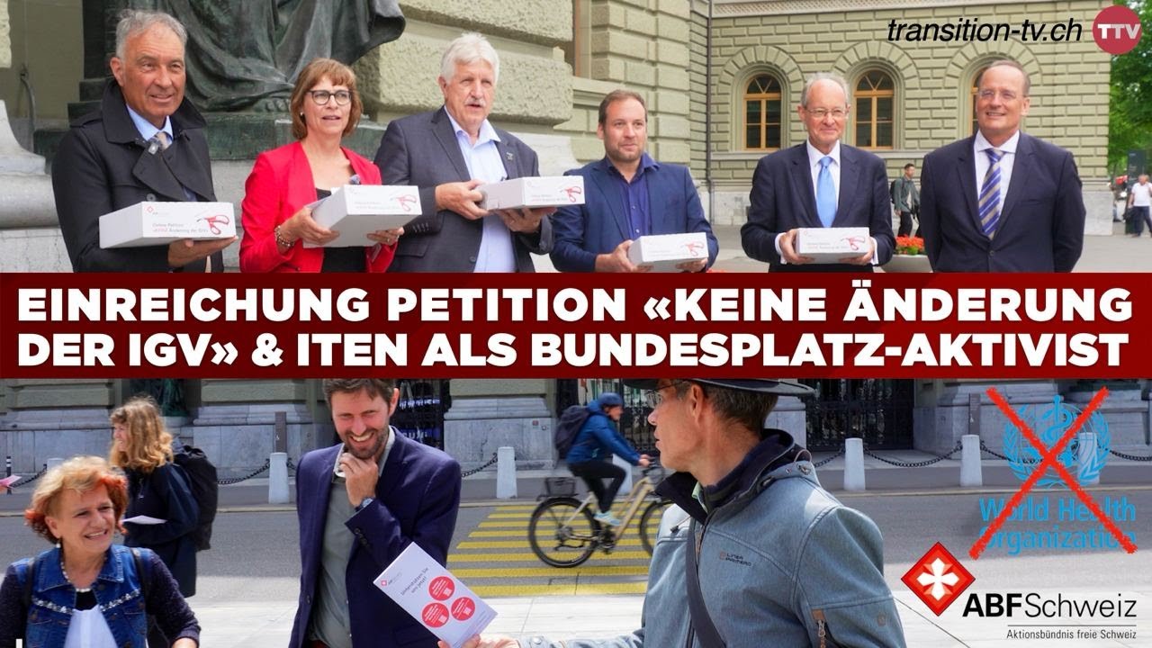 Einreichung der Petition «Keine Änderung der IGV» von ABF Schweiz & Aufsichtsanzeige | Bern 2.6.2025