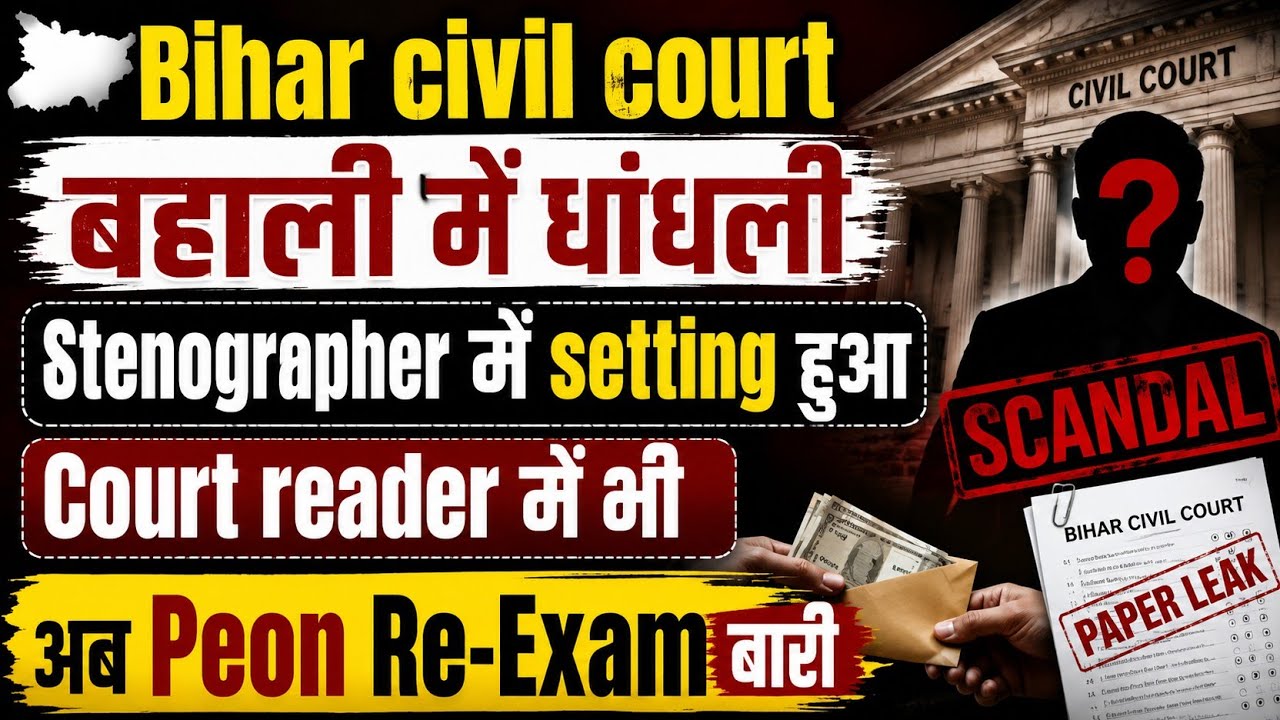 Bihar civil court बहाली में धांधली l stenographer में setting हुआ l court reader में गड़बड़ी l Peon?