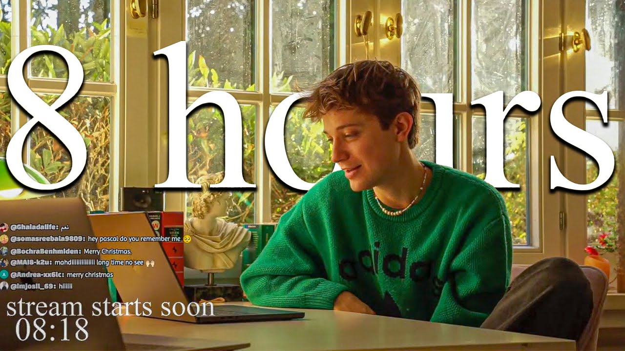 LIVE | 8-HOUR study with me 📚⛈️ rain sounds & pomodoro timer 60 & 10