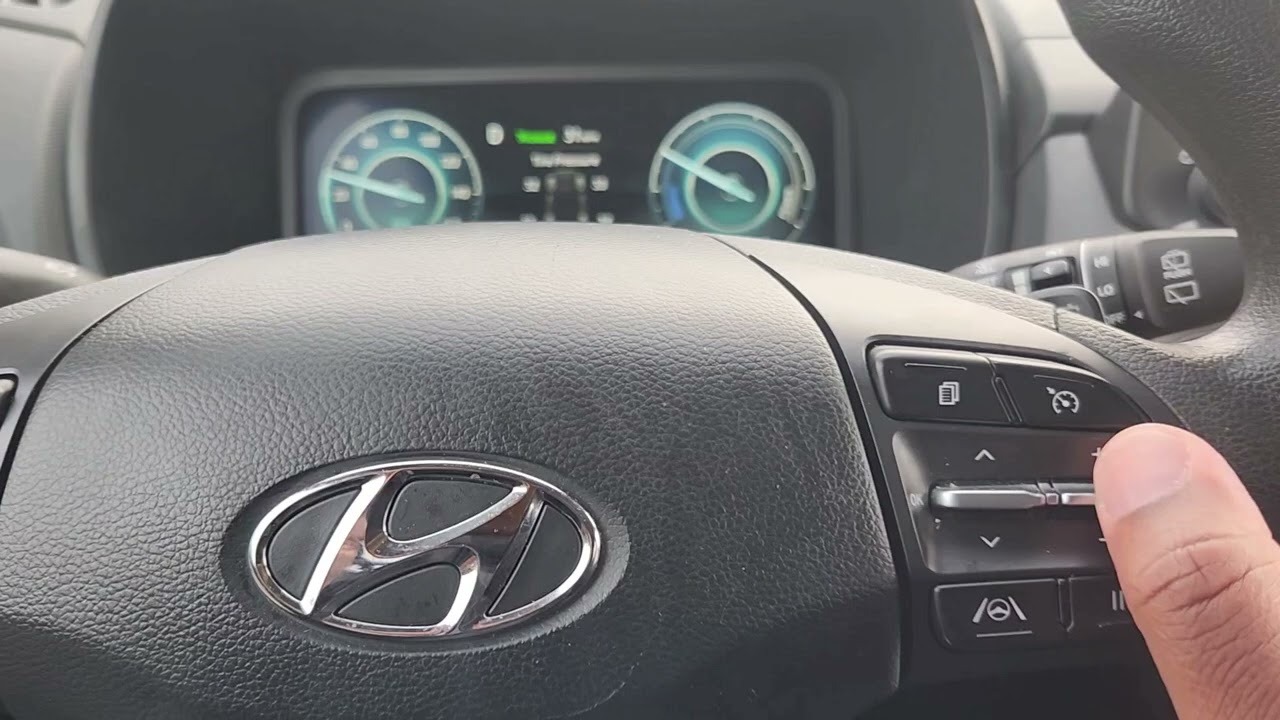 Как включить и использовать круиз-контроль в вашем Hyundai Kona! #автомобиль #круиз-контроль #hyu...