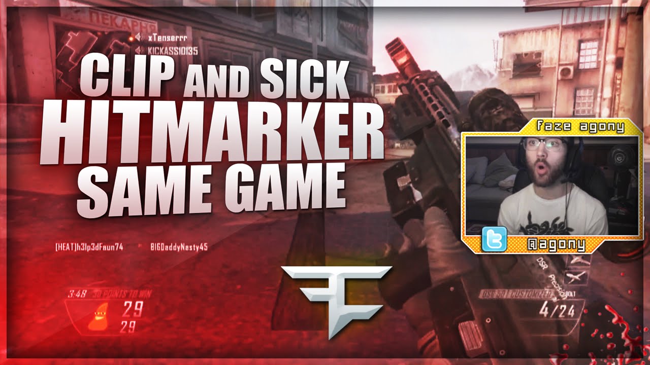 SICK Hitmarker & Clip SAME GAME! (BO2 FFA Trickshotting)