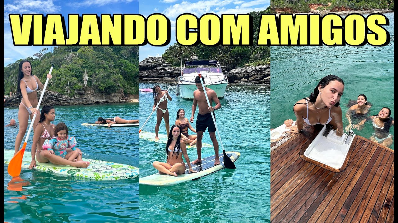 VIAJANDO COM MEUS AMIGOS - PASSAMOS O DIA NA LANCHA E JET SKI