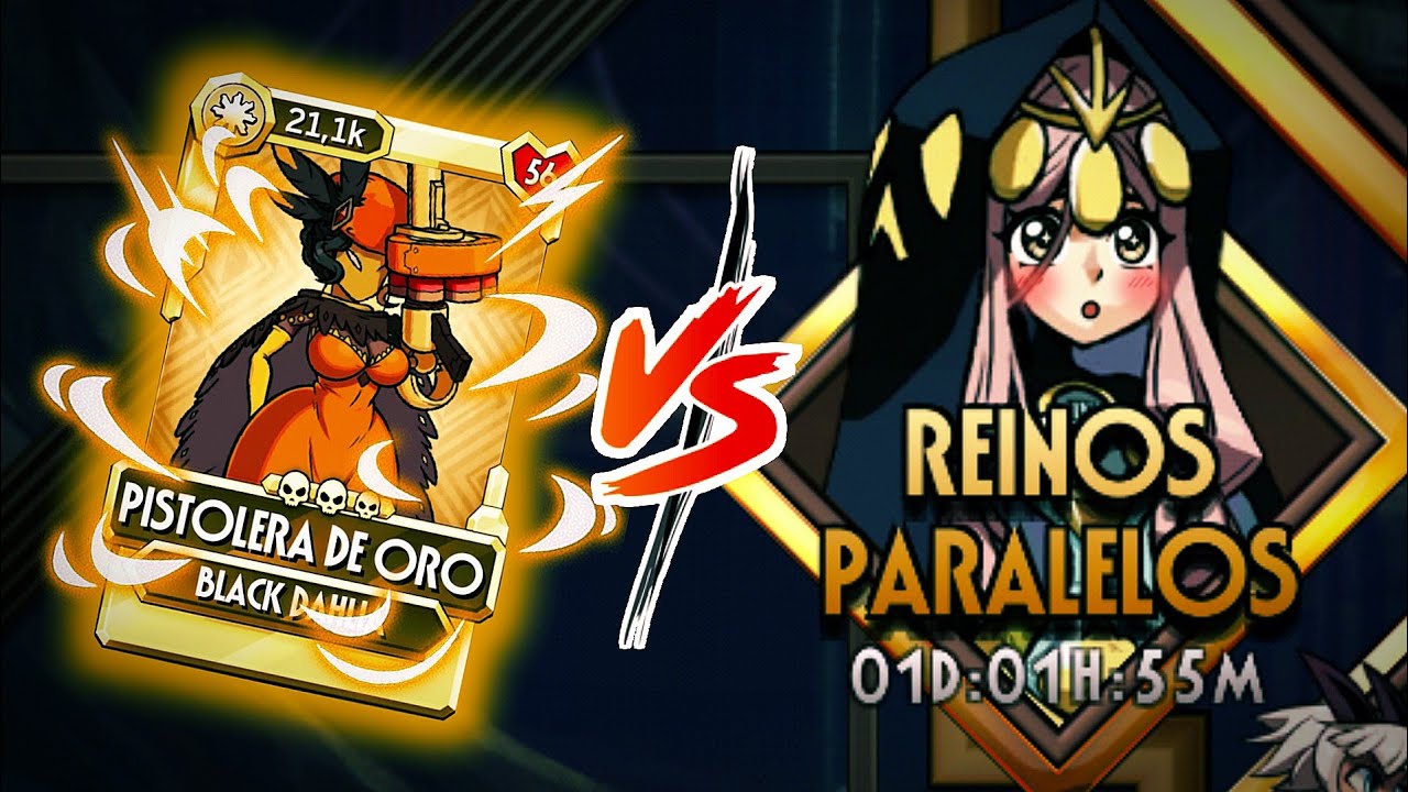 Skullgirls Mobile - Черная Далия, Золотая Стрелок против Параллельных Миров Без Пощады - Без Пощады