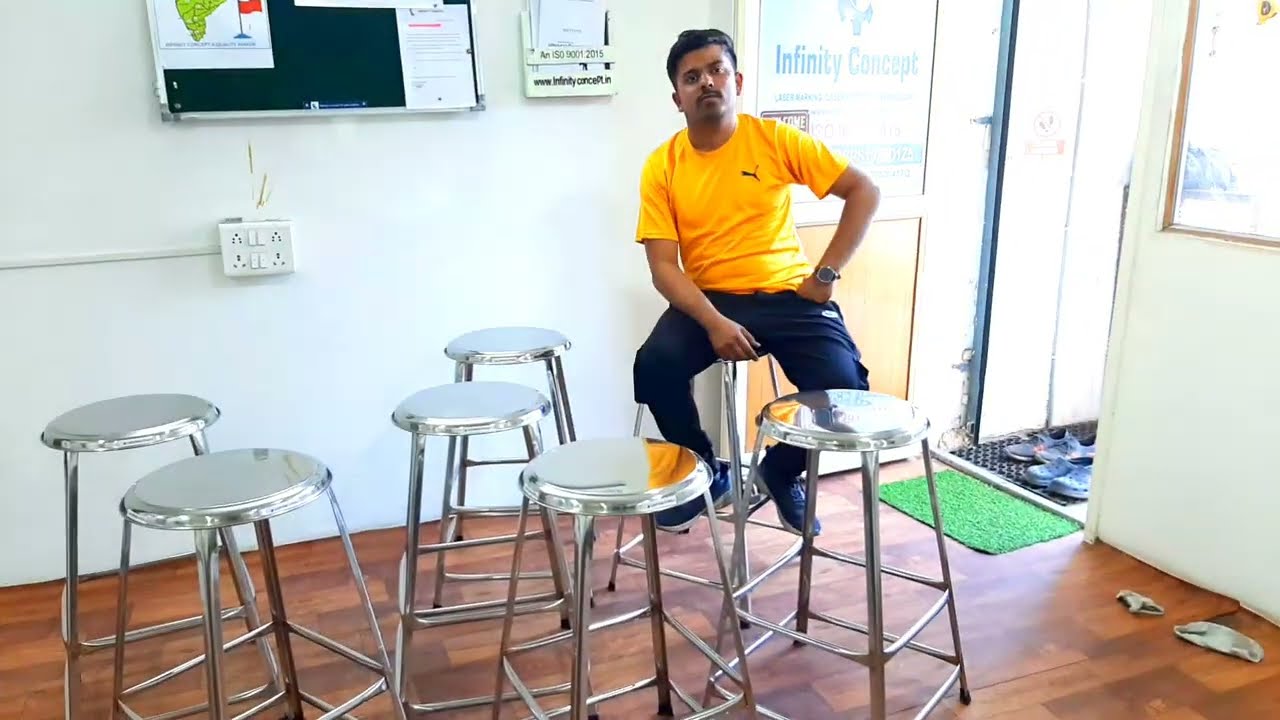 Lifetime Stools&trade; Premium Quality Stainless Steel Stool Stacking and Unstacking Concept