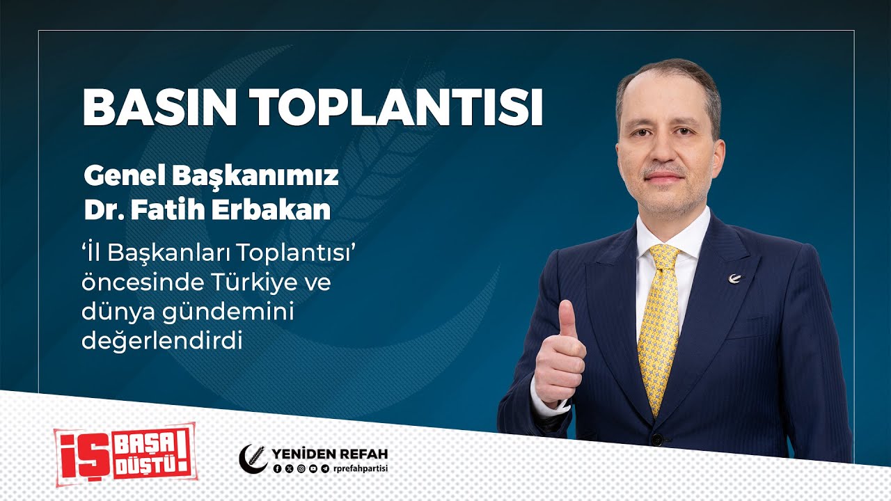 📡Genel Başkanımız Dr. Fatih Erbakan, il başkanları toplantısı &ouml;ncesi basın a&ccedil;ıklamasında bulunuyor.