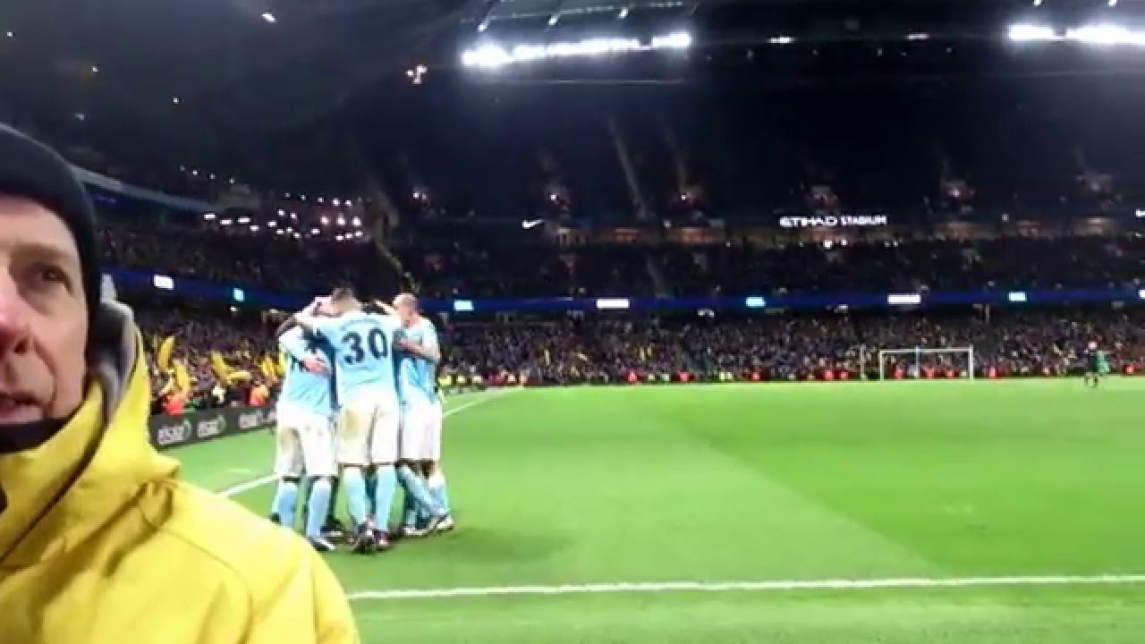 Sergio 'Kun' Ag&uuml;ero late winner ManCity 3-Everton 1 (27/01/2016)