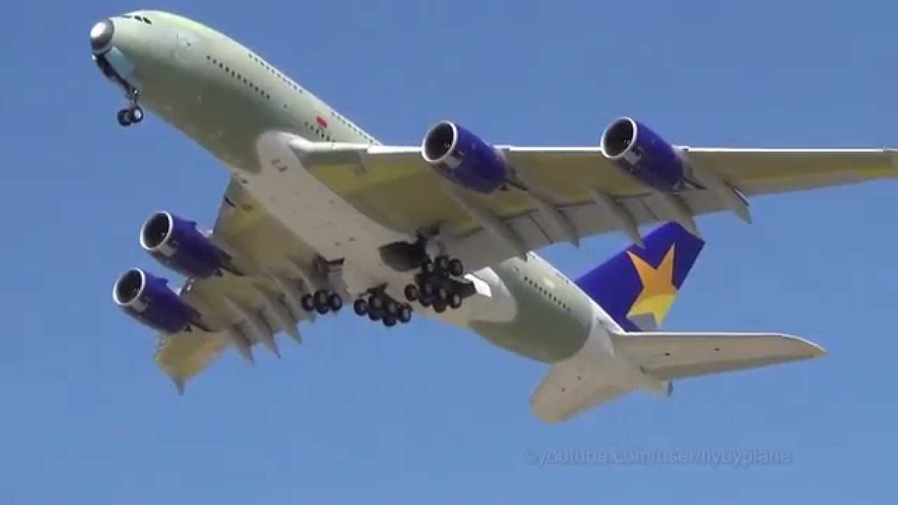 Skymark Airlines Not Delivered A380 [JA380A] | Takeoff @ Finkenwerder Airport
