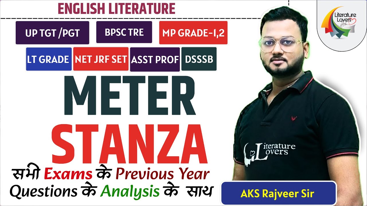 METER AND STANZA in English Literature Complete Revision | AKSRajveer | Literature Lovers