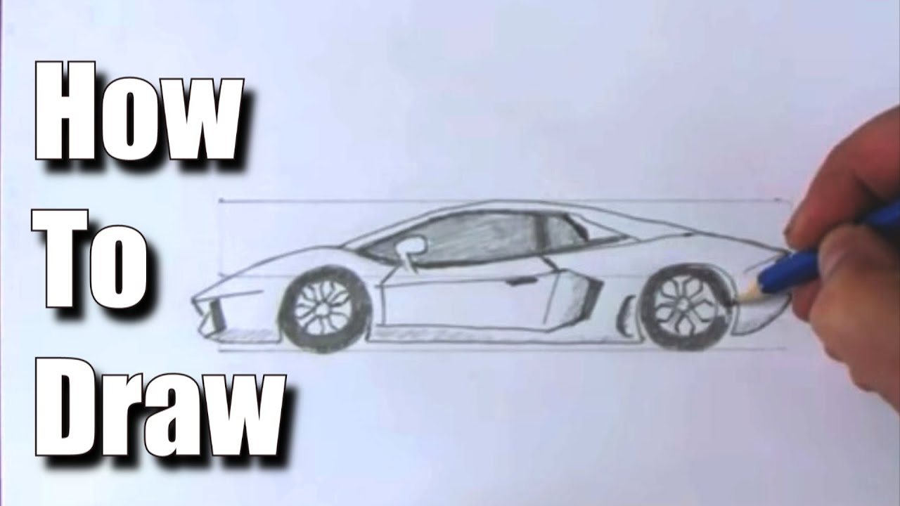 How to Draw a Sports Car Lamborghini