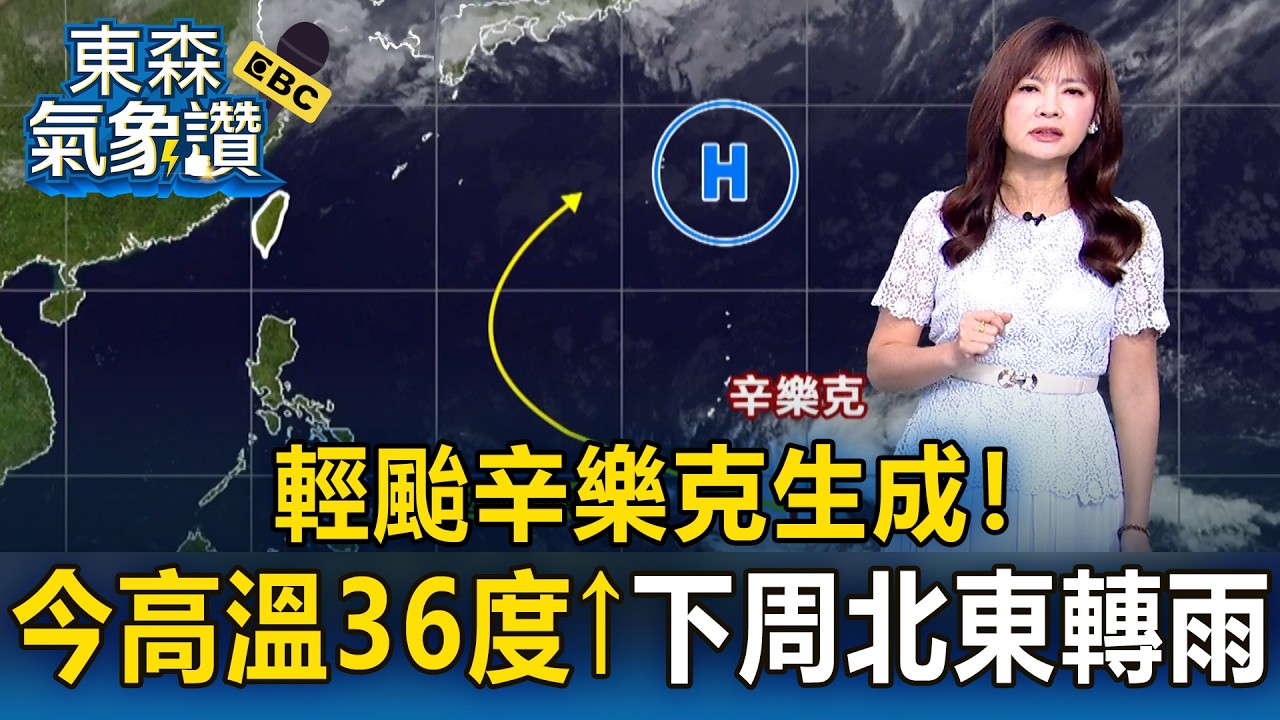 輕颱辛樂克生成！今高溫上看36度  王淑麗：下周「鋒面報到」北東轉雨｜20260410【淑麗氣象讚】