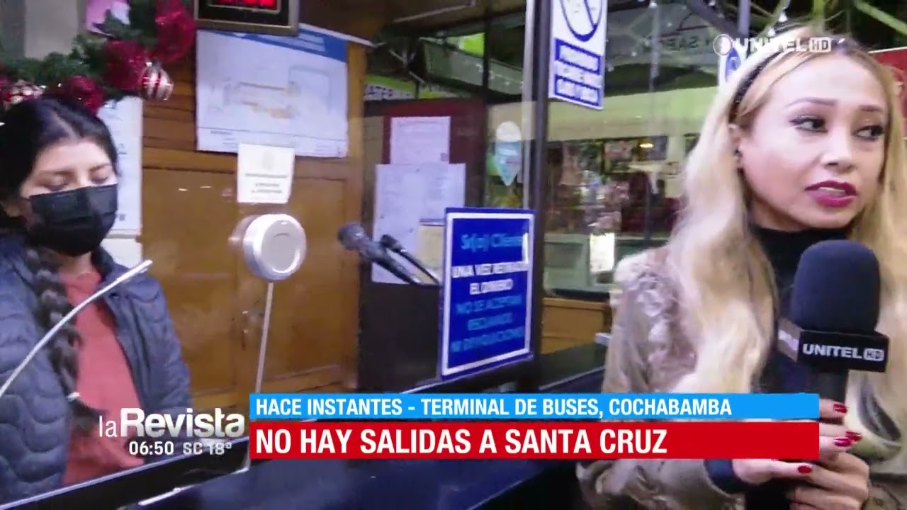 No hay salidas a Santa Cruz desde la terminal de Cochabamba, los viajes están suspendidos