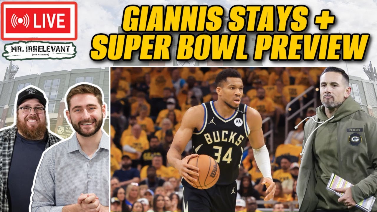 LIVE: Giannis Staying in Milwaukee | Packers WR Talk + Super Bowl 60 Preview