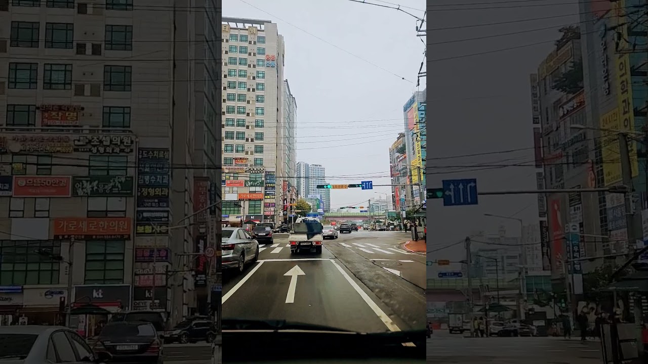 #4k #koreacity #4kdrive #korea 구리돌다리사거리