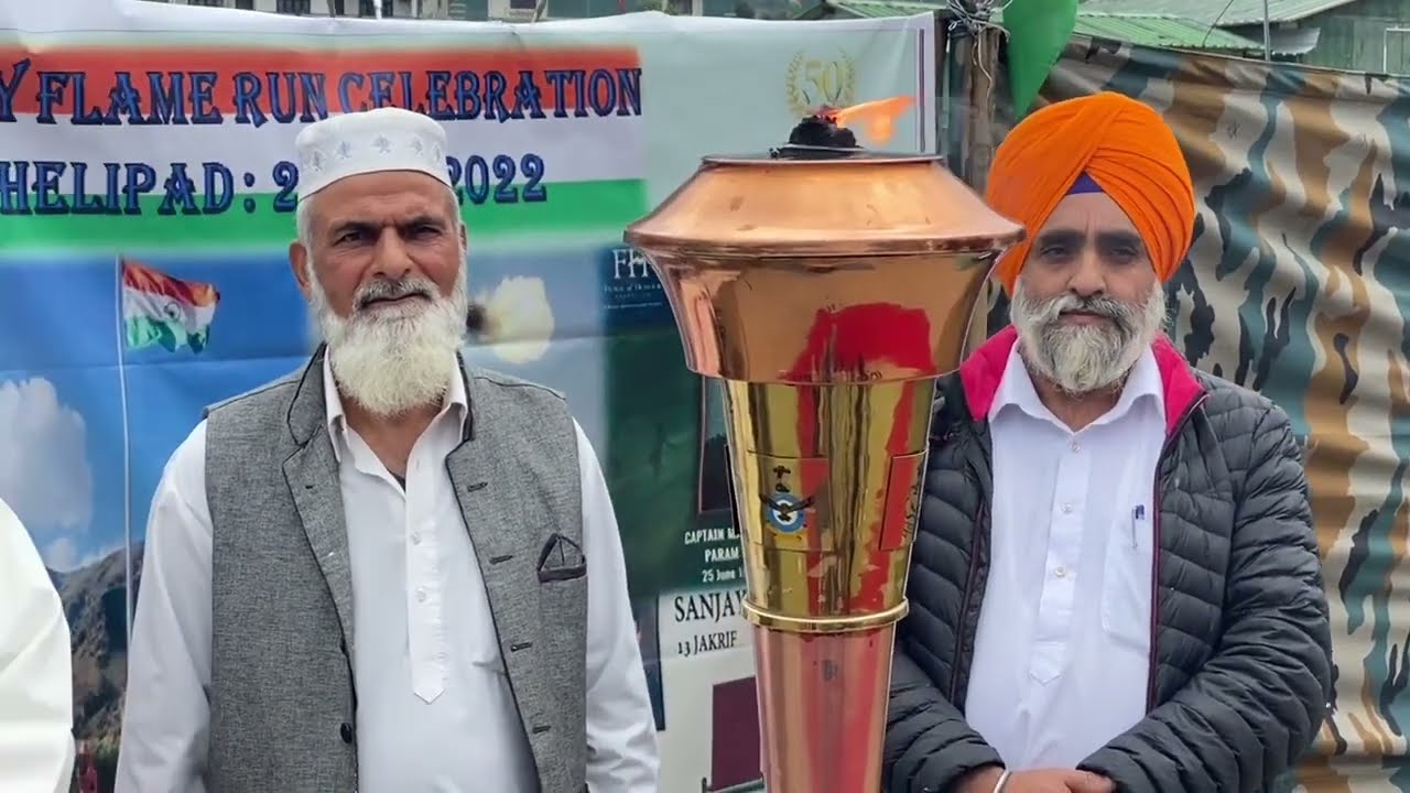 Indian army stands equally for all religions-Kargil victory flame welcomed by people from all faiths