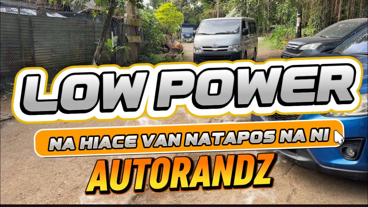 IPAPAKITA KUNG PAANO KO NA SOLVED ANG PROBLEMA NG LOW POWER NG HIACE VAN. PLEASE WATCH!