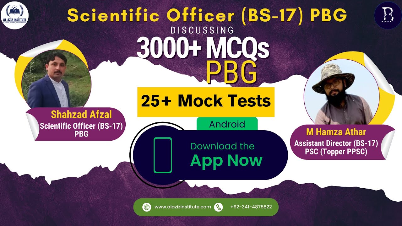 Scientific Officer Plant Breeding & Genetics (PBG): 3000+ Solved MCQs