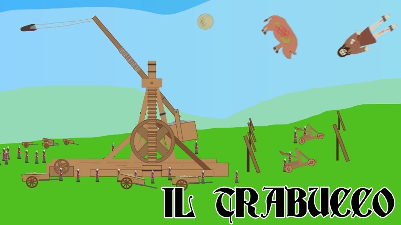 La STORIA delle ARMI D'ASSEDIO MEDIEVALI: il TRABUCCO