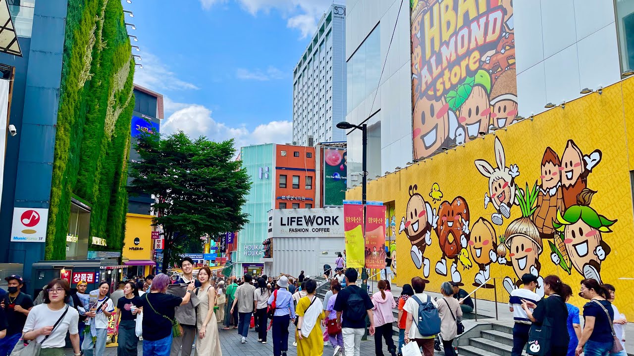 [4K] 외국인들의 핫플레이스 명동 서울 산책 Korea Seoul Myeong-dong Hot place for foreigners street walk