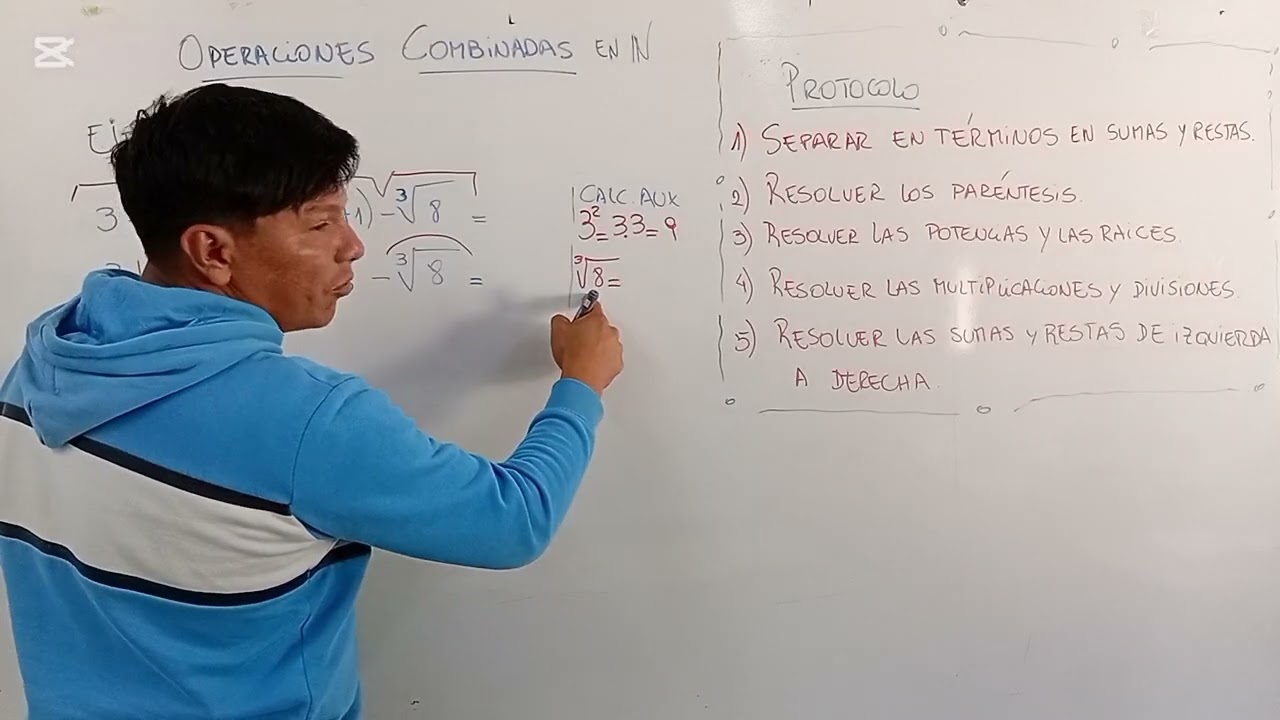 Operaciones combinadas con números Naturales. Paso a paso