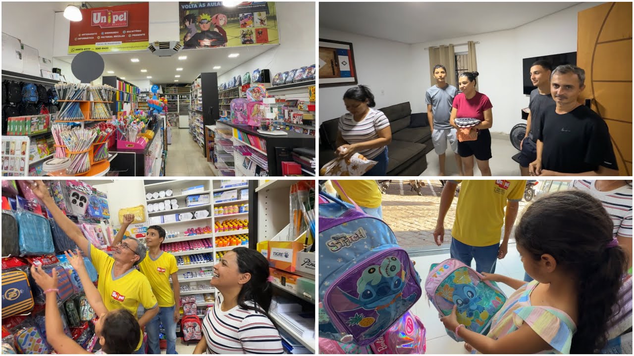 FOMOS NA CIDADE COMPRAR O MATERIAL ESCOLAR DA JUJU📚✏️🙏🏼| ALMOÇO NA CASA DOS AMIGOS + RECEBIDOS