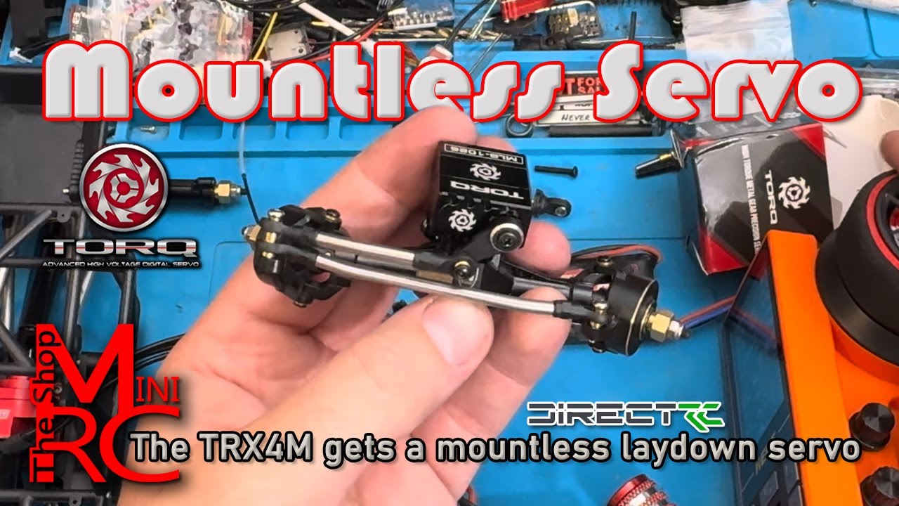 Torq MLS-1026 Mountless Servo for the TRX4M! Sooo Much Extra Space!!!!