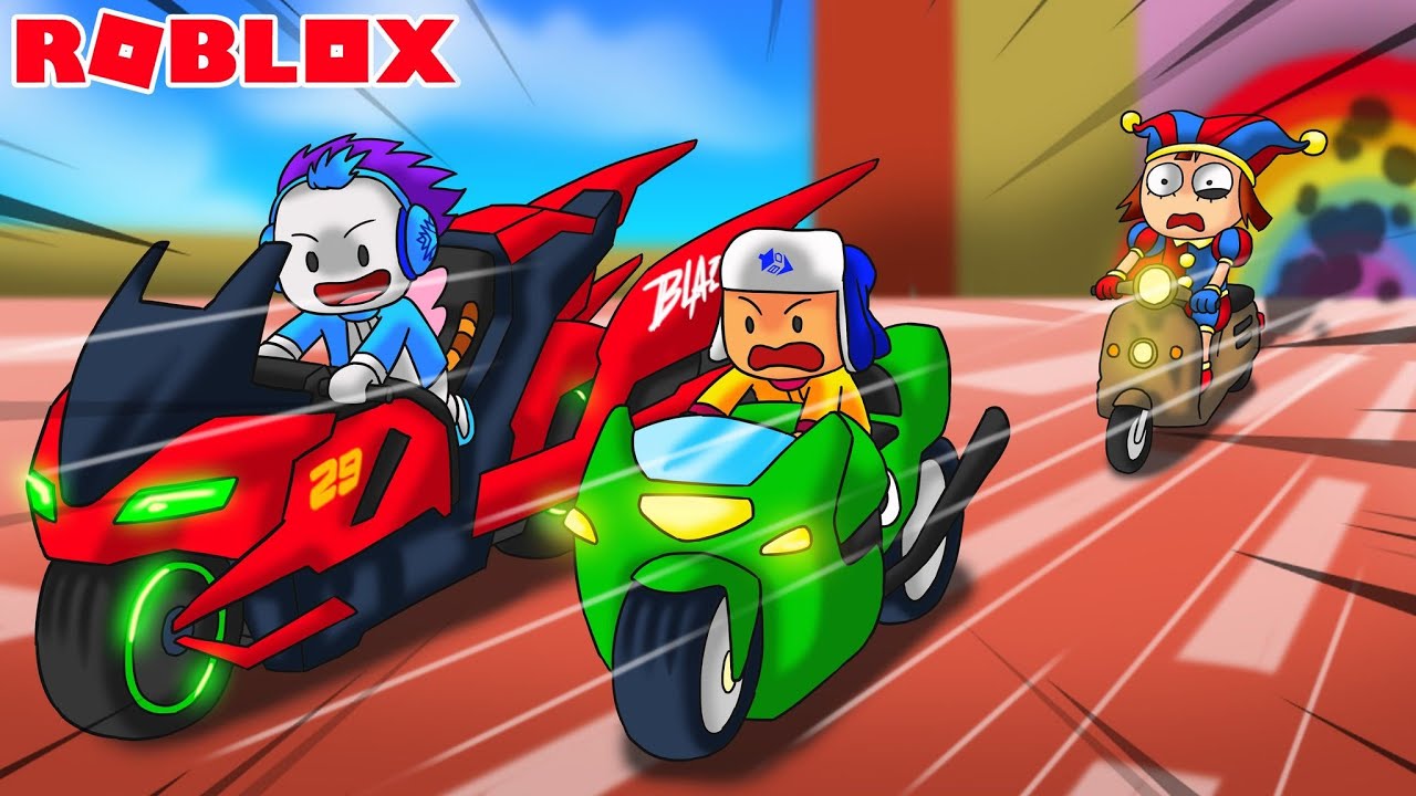 BALAPAN MOTOR KAMEN RIDER VS MOTOR GP VS MOTOR POMNI DI ROBLOX!!!