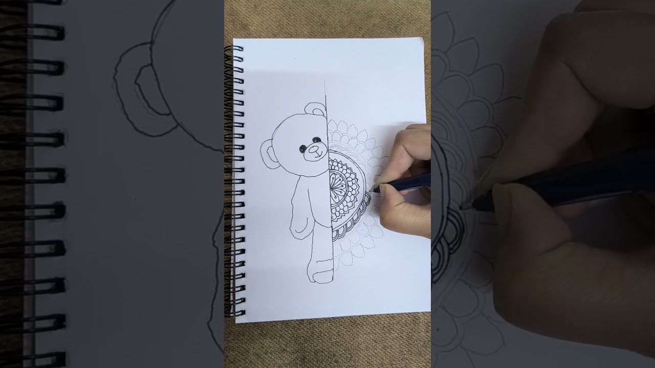 Valentine's week special drawing..#teddyday #mandala #valentinesday 