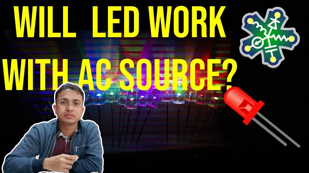 LED connected with AC source! Circuit simulation | EveryCircuit | English