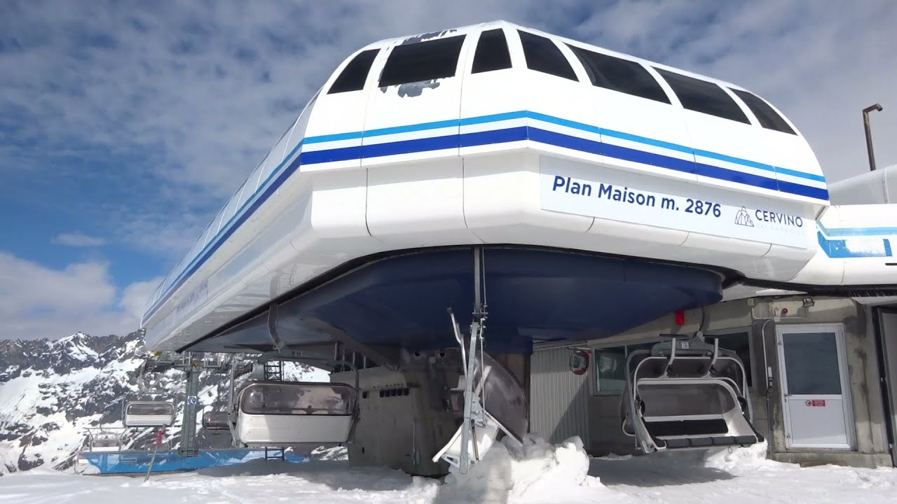 9/6/2021 Risalita integrale seggiovia Leitner "Plan Maison" a Cervinia