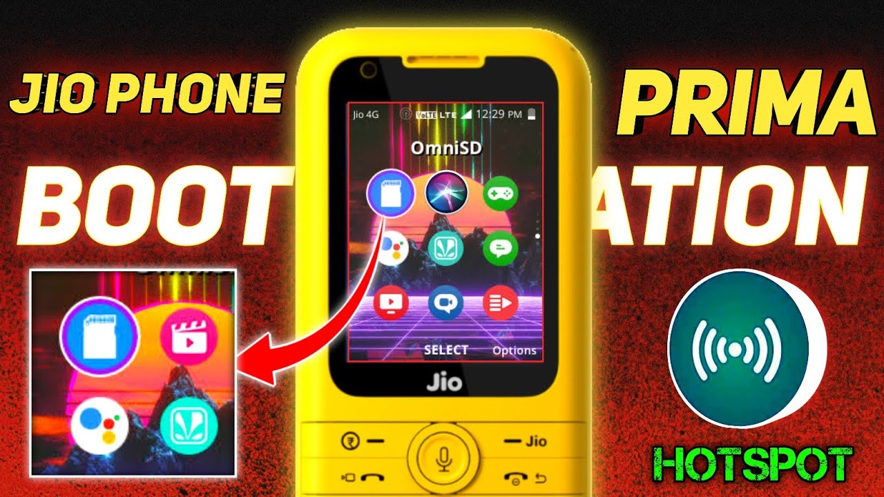 🔥JIO PHONE PRIMA F491H || BOOT ANIMATION || OMNISD HOTSPOT COMING SOON || BY UNICK PROCESS
