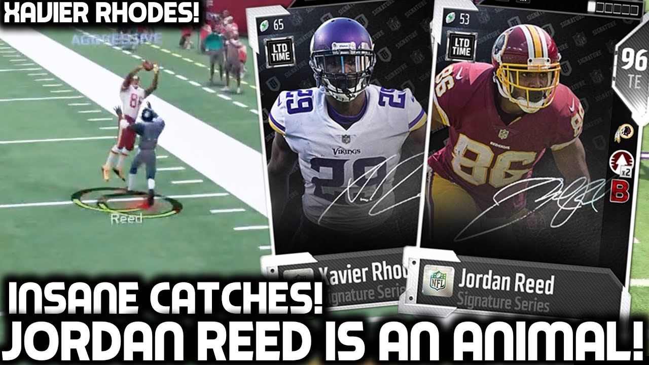 NEW JORDAN REED IS AN ANIMAL! BEST TIGHT END IN THE GAME! Madden 18 Ultimate Team